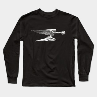 Packard Goddess of Speed American classic car hood ornament white Long Sleeve T-Shirt